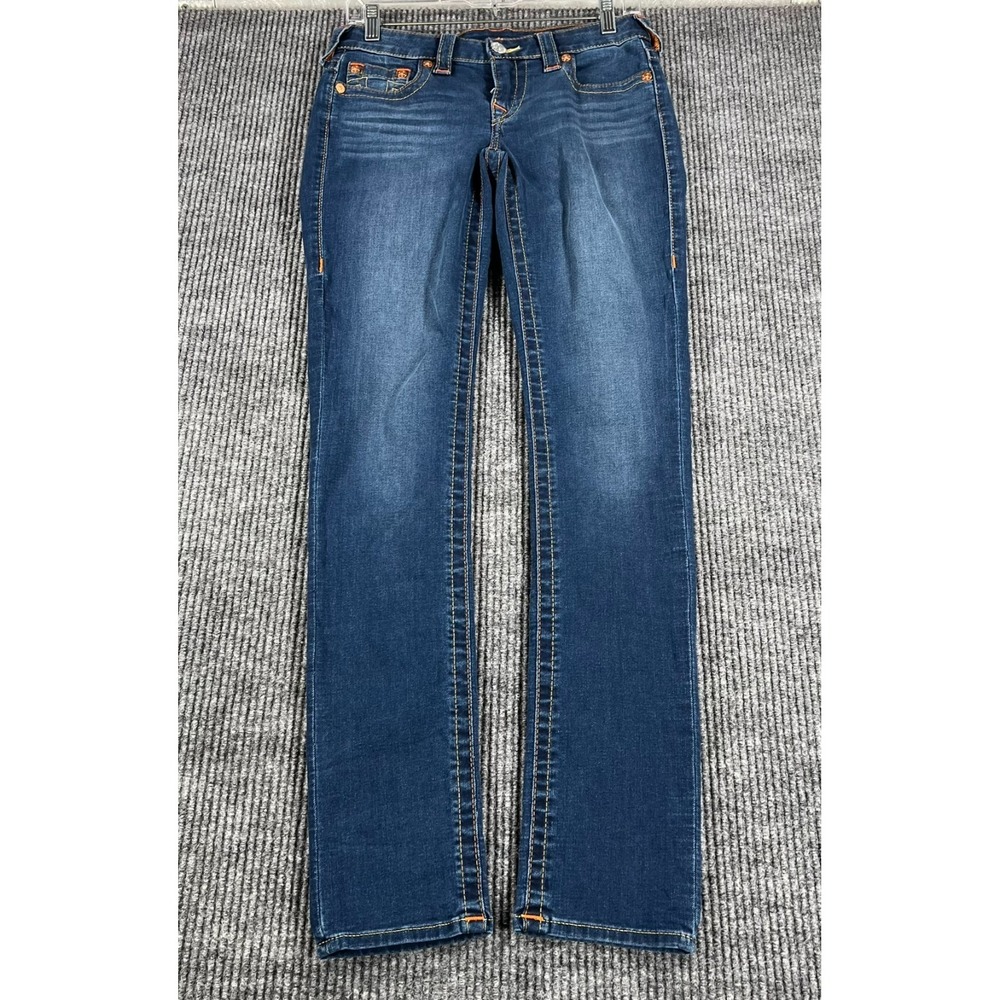 True‎ Religion Stella Jeans Womens 27 Low Rise Skinny Dark Blue Denim Casual